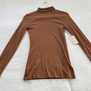 a new day Women's Long Sleeve Brown Top